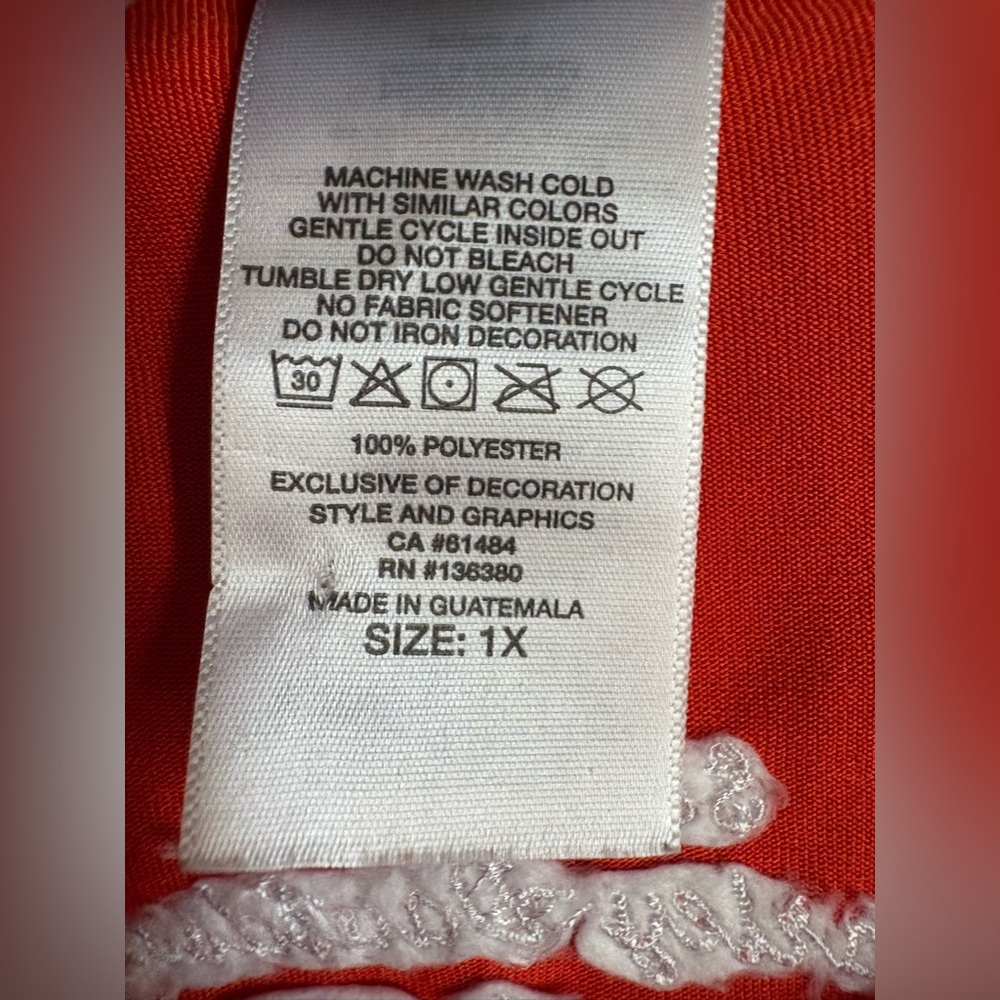 Harley-Davidson Bold Orange Tee with White Details #1445 - Picture 2 of 8